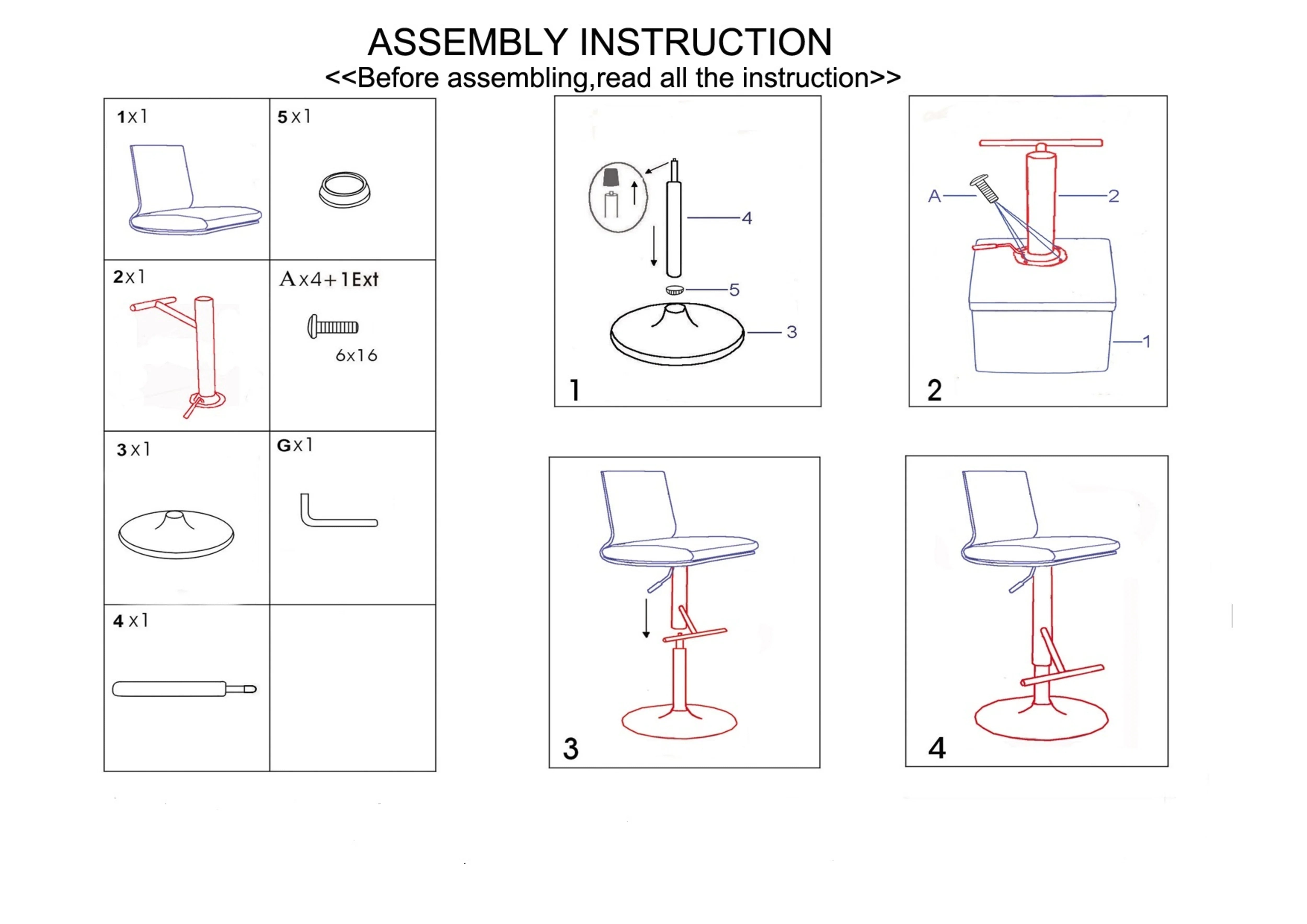 Bourton Walnut Brown Wood & White Bar Stool